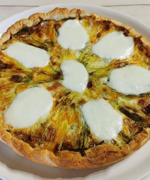 Quiche fiori di zucca