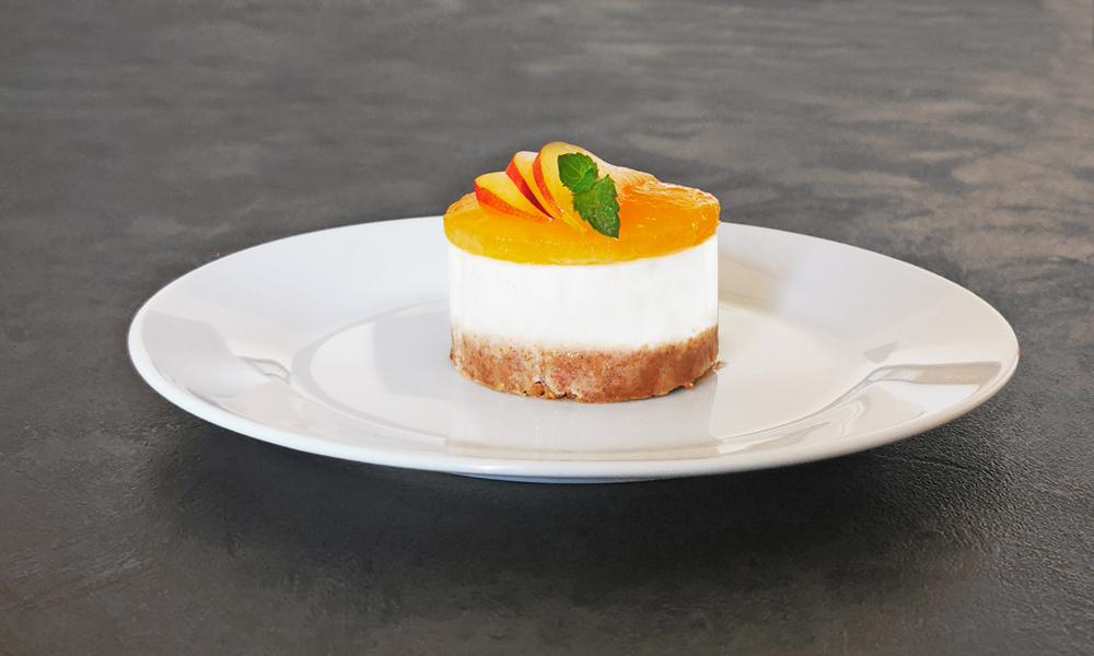Mini cheesecake alla pesca